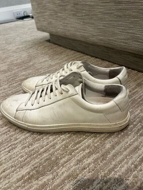 Oliver Cabell White Leather Low-Top Sneakers
